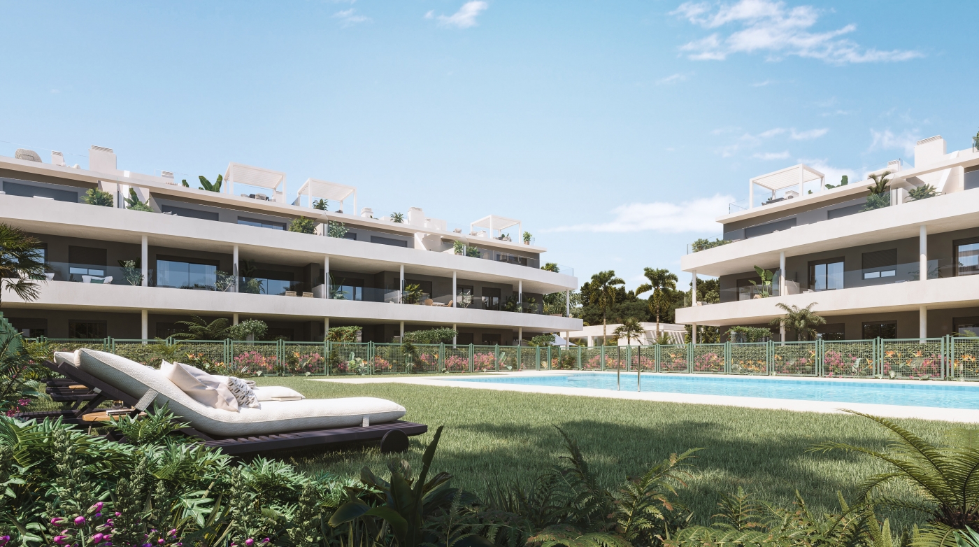 El apartamento de 3 dormitorios situado en Estepona desde donde disfrutar estupendas vistas al mar
