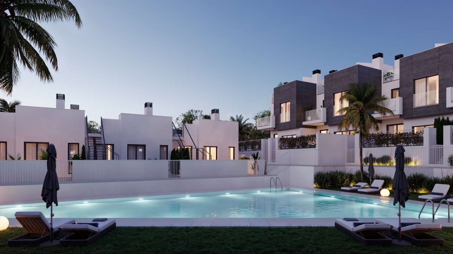 Villas de diseño moderno con vistas al Mediterráneo