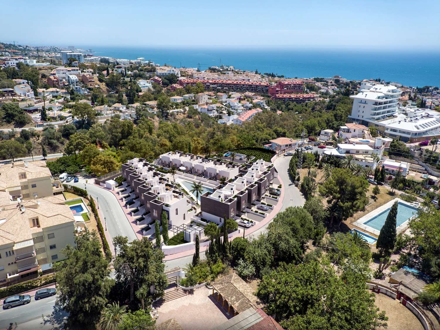 Villas de diseño moderno con vistas al Mediterráneo