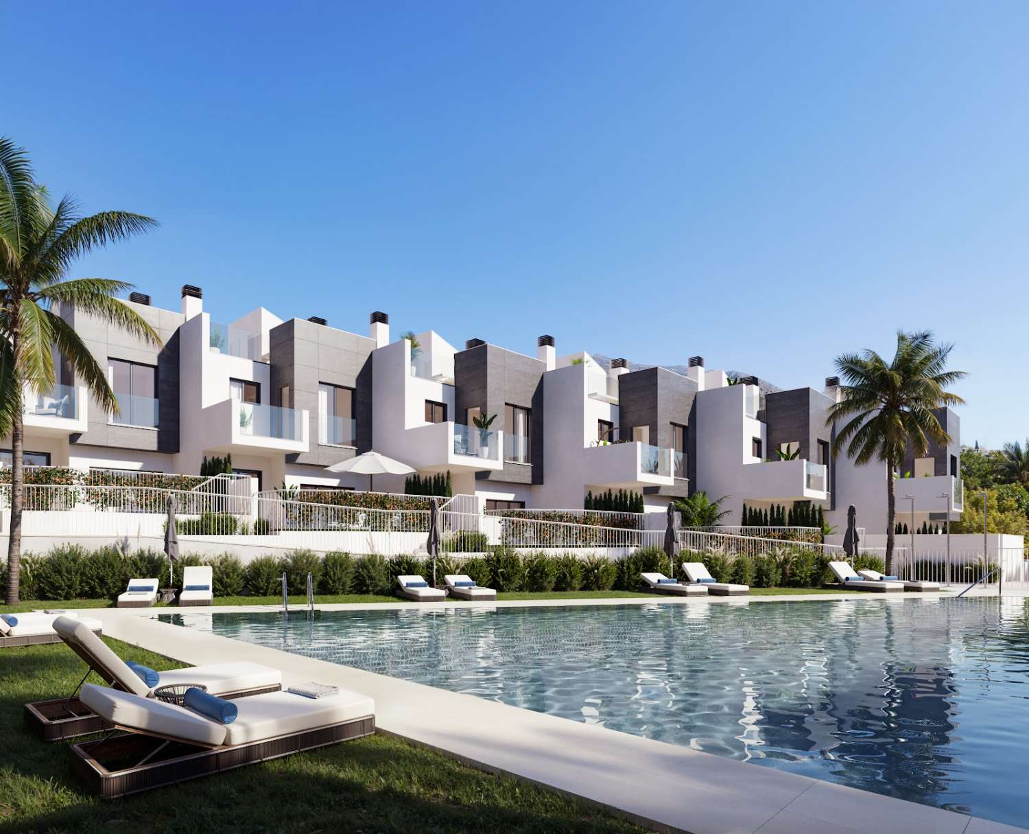 Villas de diseño moderno con vistas al Mediterráneo