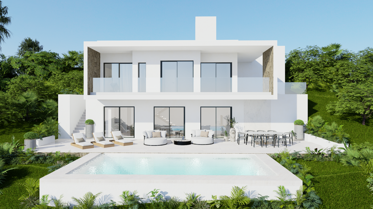 Villa Contemporánea de 2 Niveles: Diseño Eficiente y Flexibilidad Personalizada