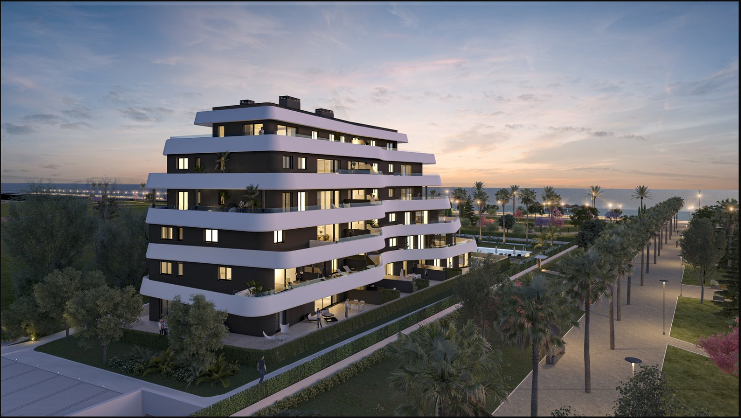 Exklusivt lyxigt bostadsområde vid stranden i Torremolinos