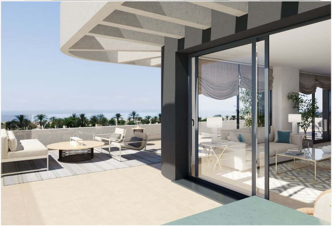 Exklusivt lyxigt bostadsområde vid stranden i Torremolinos