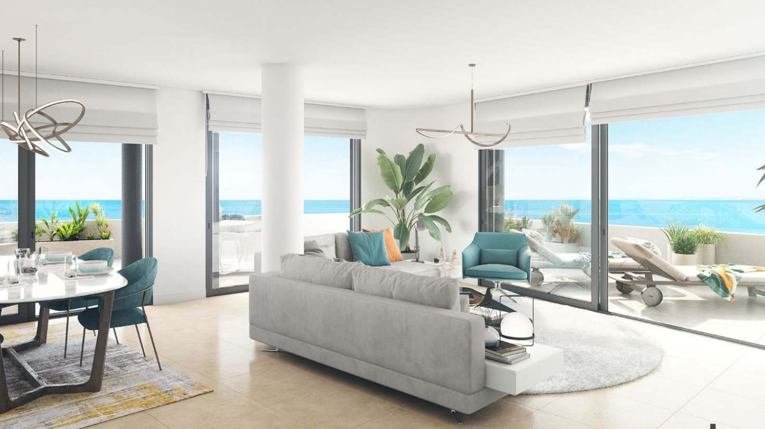 Exklusivt lyxigt bostadsområde vid stranden i Torremolinos