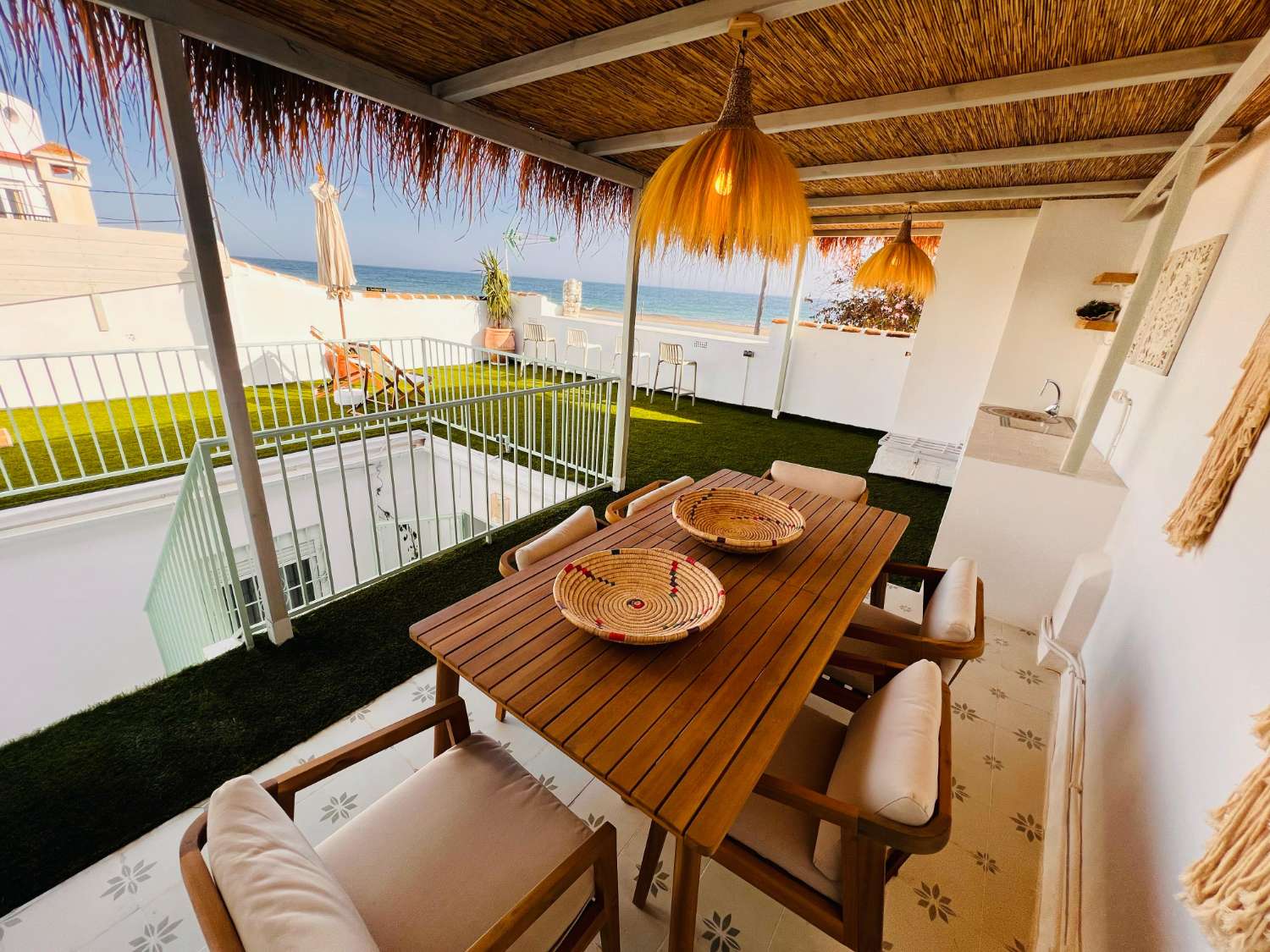 Casa en primera línea de playa en Benajarafe