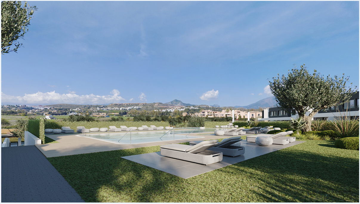 Residenziale esclusivo di 50 ville bifamiliari in stile contemporaneo, Estepona