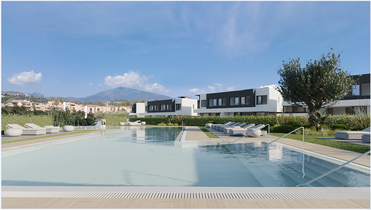 Residenziale esclusivo di 50 ville bifamiliari in stile contemporaneo, Estepona