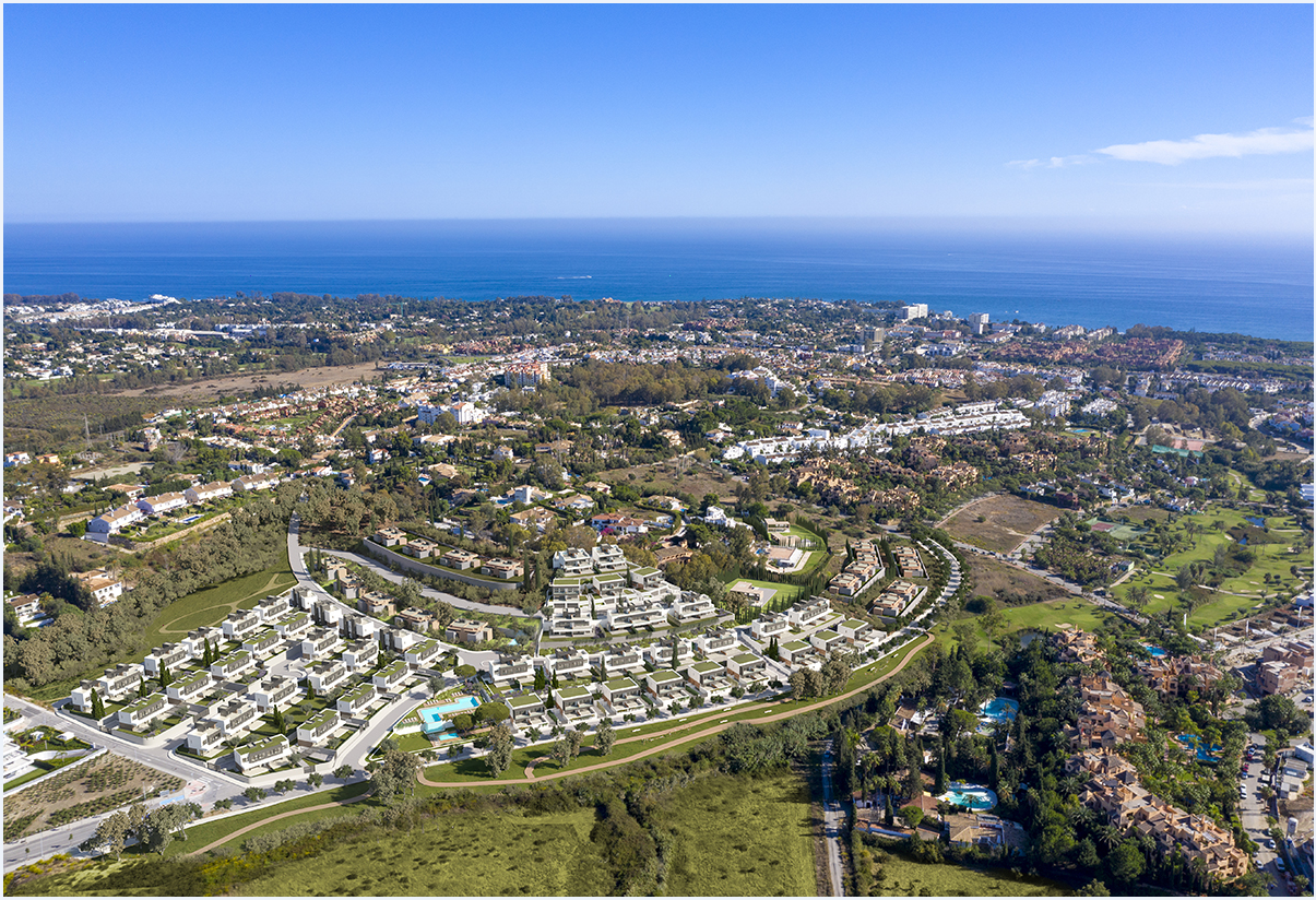 Residenziale esclusivo di 50 ville bifamiliari in stile contemporaneo, Estepona