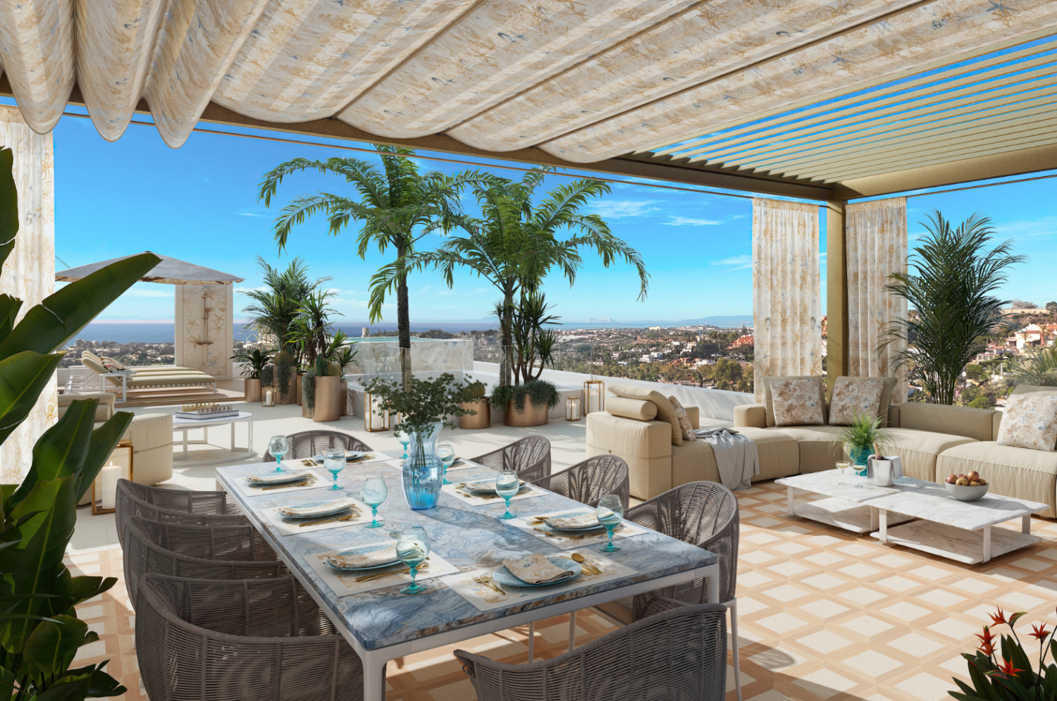 Åtta exklusiva villor med inredning av Versace Home, Nueva Andalucia, Marbella