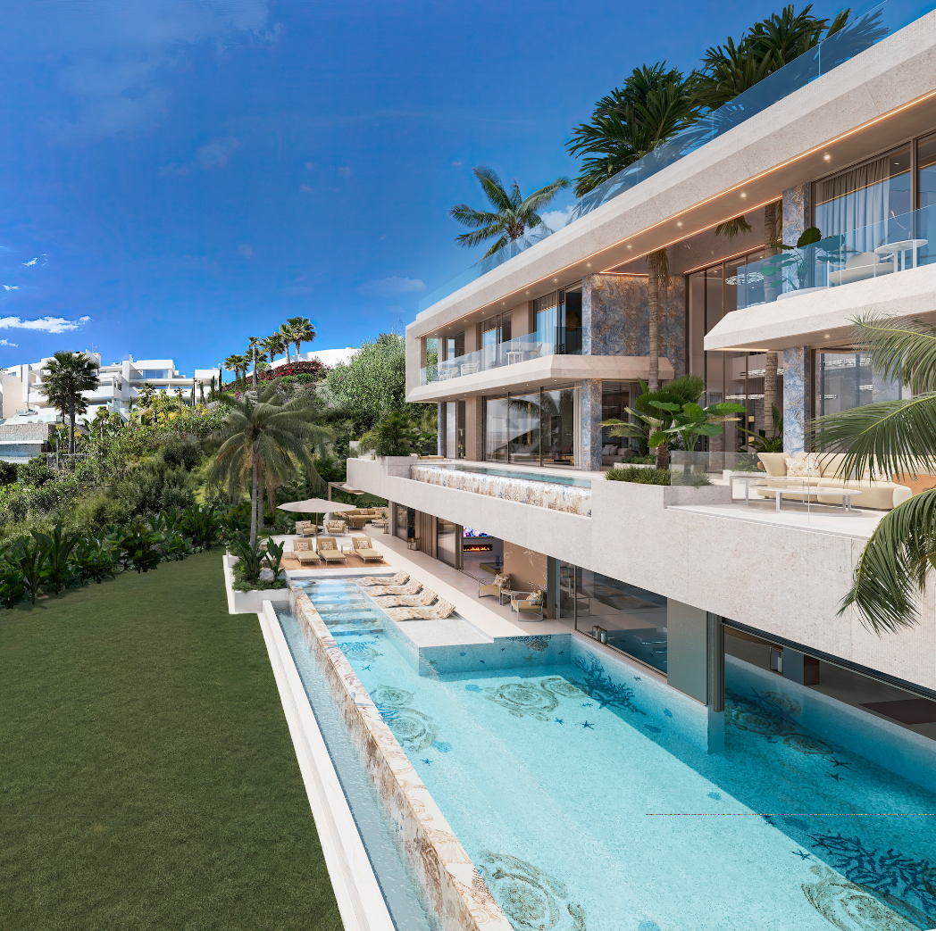 Åtta exklusiva villor med inredning av Versace Home, Nueva Andalucia, Marbella