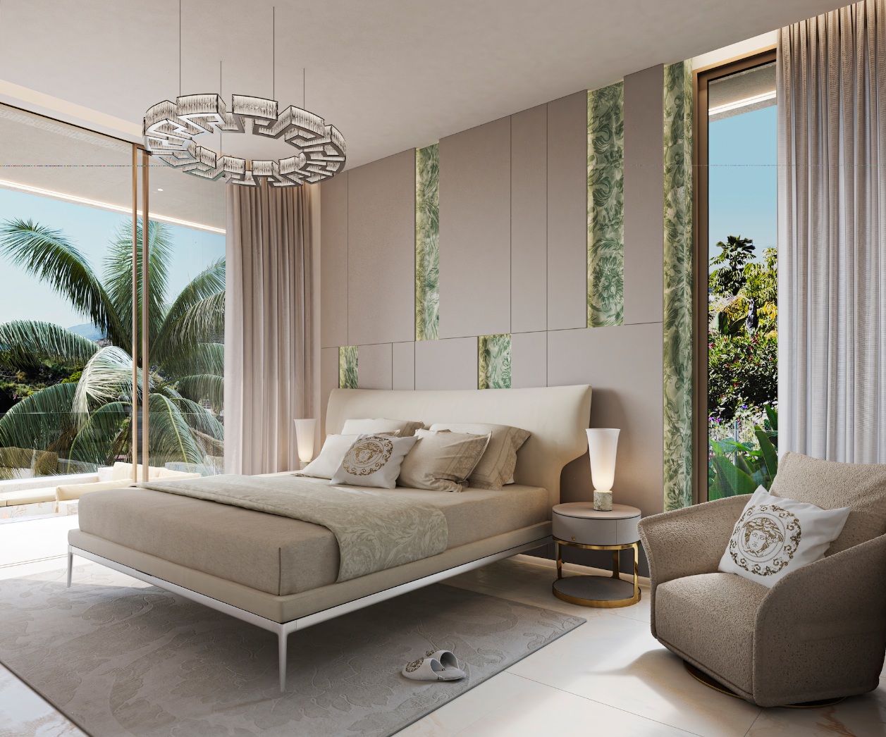 Åtta exklusiva villor med inredning av Versace Home, Nueva Andalucia, Marbella