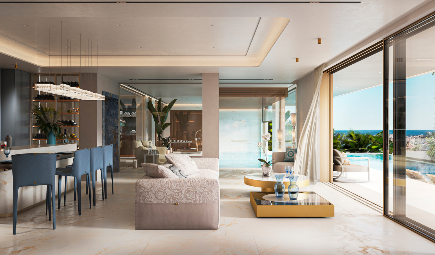 Åtta exklusiva villor med inredning av Versace Home, Nueva Andalucia, Marbella