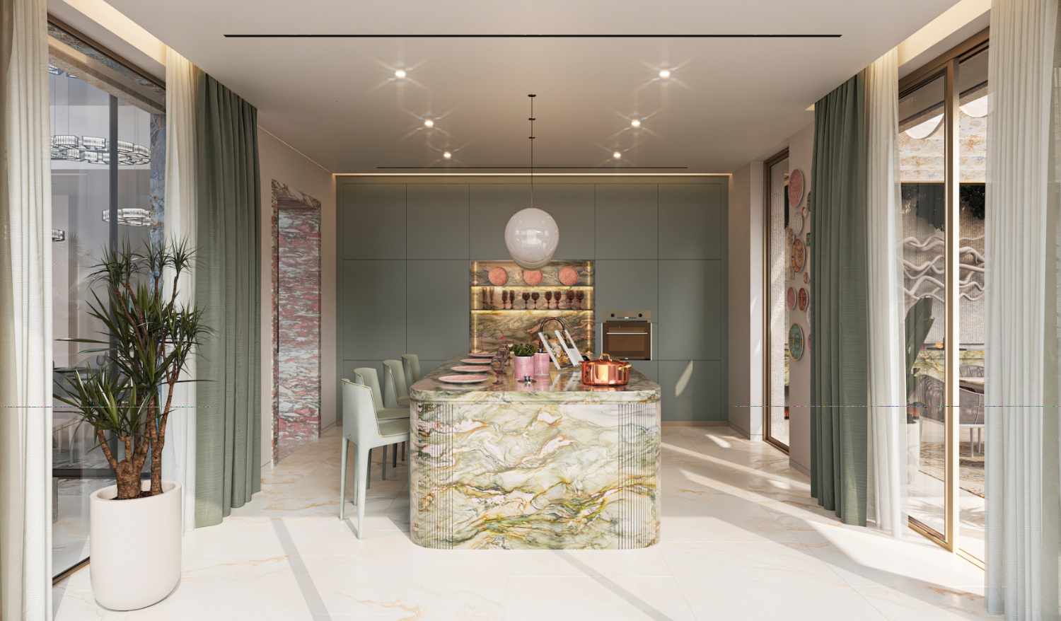Åtta exklusiva villor med inredning av Versace Home, Nueva Andalucia, Marbella