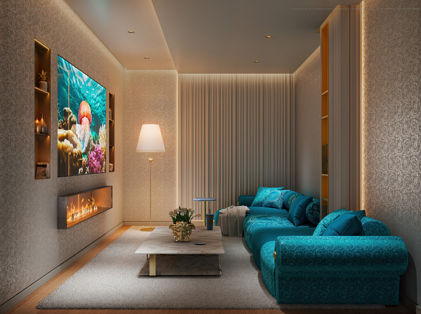 Åtta exklusiva villor med inredning av Versace Home, Nueva Andalucia, Marbella