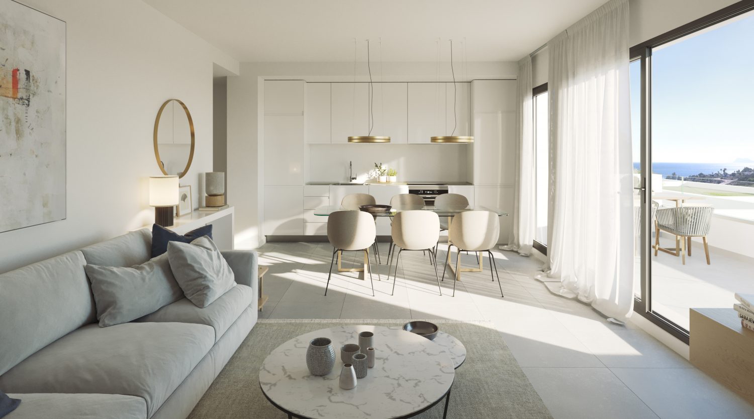 Wohnanlage mit geräumigen Häusern mit Terrassen in Küstennähe in Manilva