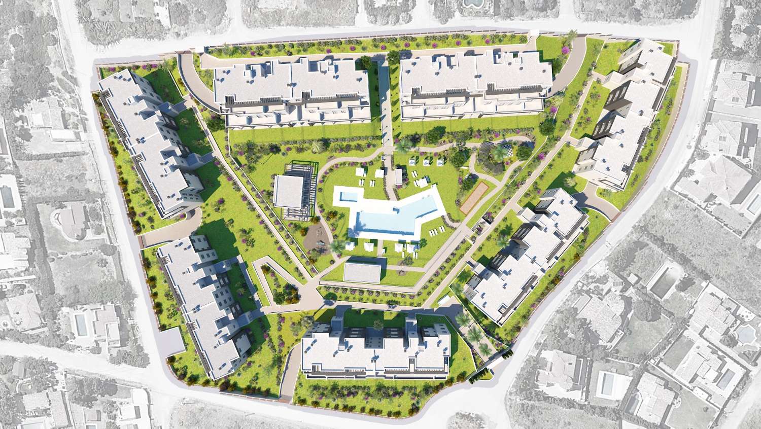 Este desarrollo residencial en Estepona, Costa del Sol