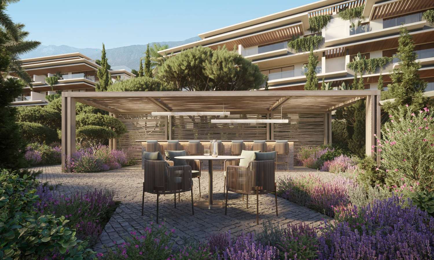 Bienvenido a una exclusiva comunidad residencial en ladera situada en las tranquilas alturas de Mijas