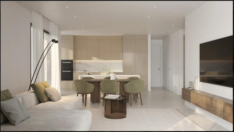 El proyecto cuenta con apartamentos de 2 y 3 dormitorios, Estepona