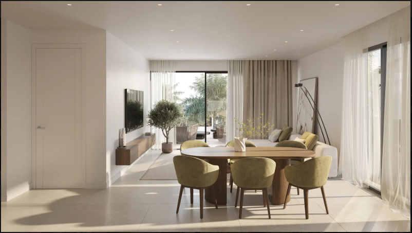 El proyecto cuenta con apartamentos de 2 y 3 dormitorios, Estepona