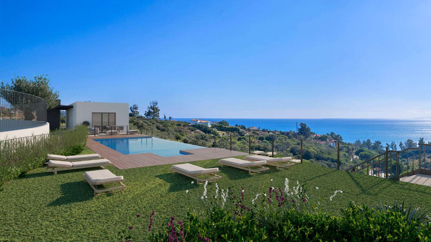 Exklusive Stadthäuser mit Meerblick an der Costa del Sol